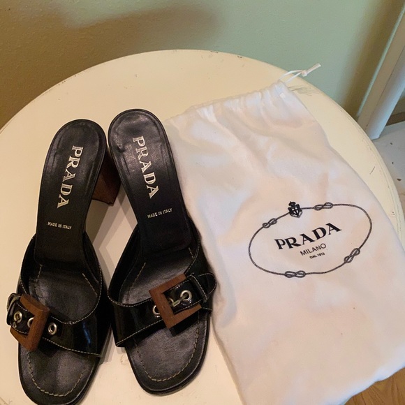 prada sandals brown
